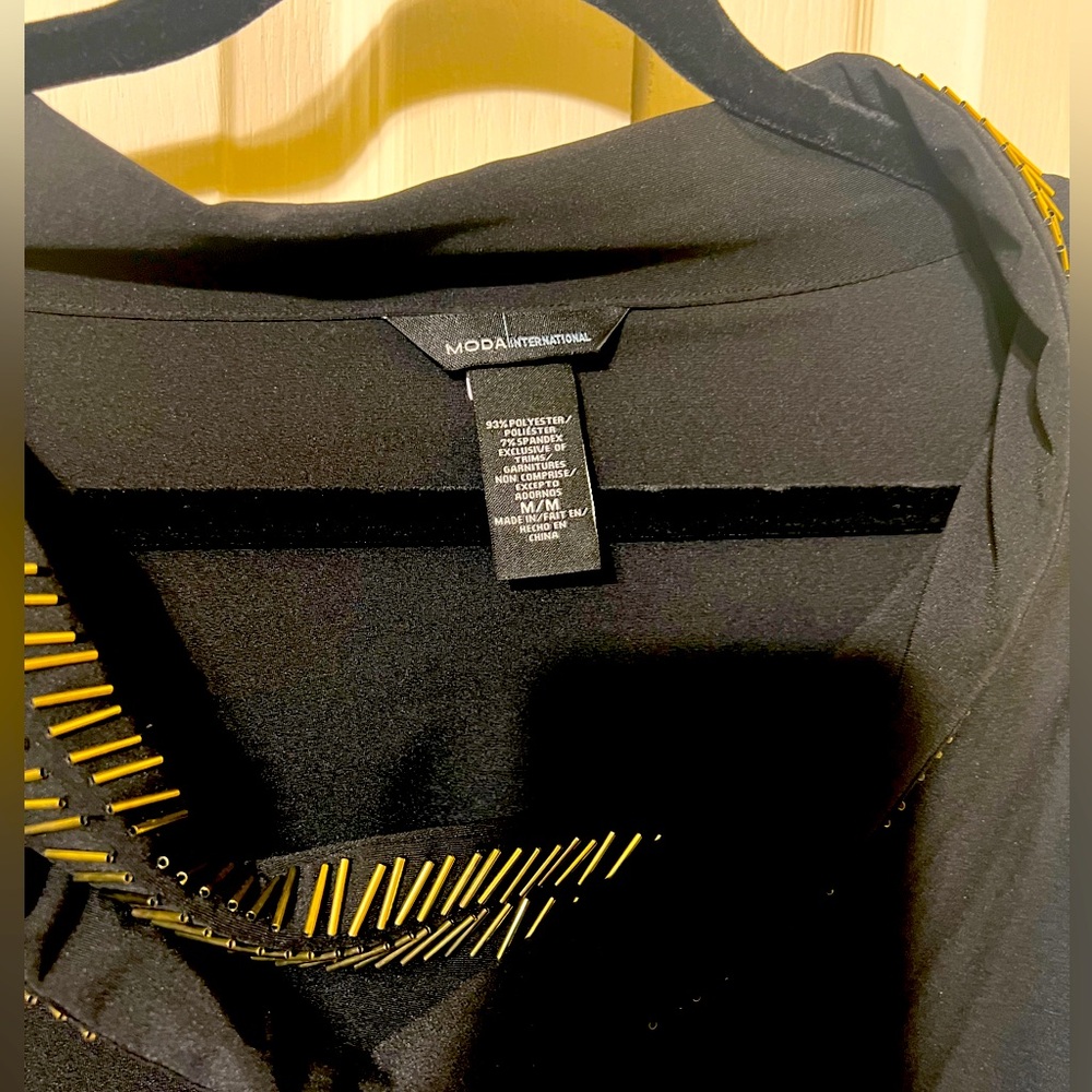 Black dress with little touch of gold